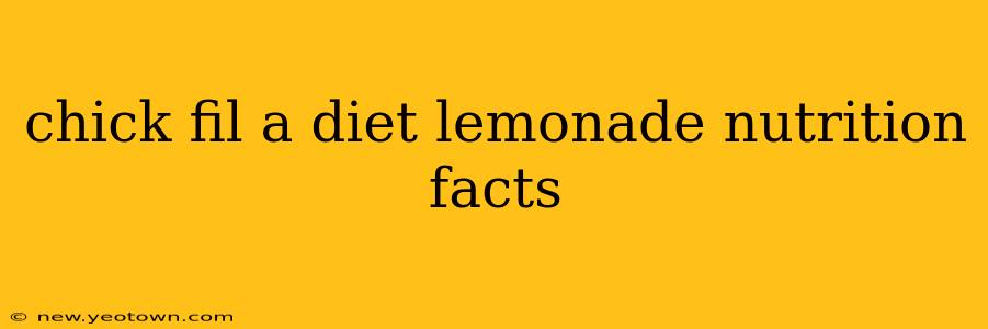 chick fil a diet lemonade nutrition facts