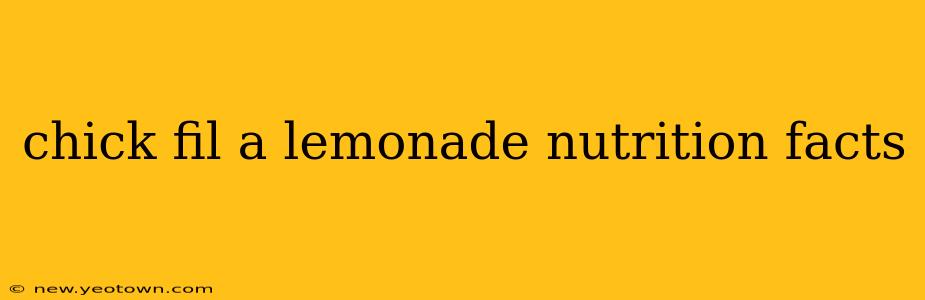 chick fil a lemonade nutrition facts