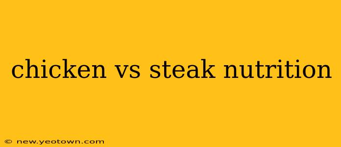 chicken vs steak nutrition