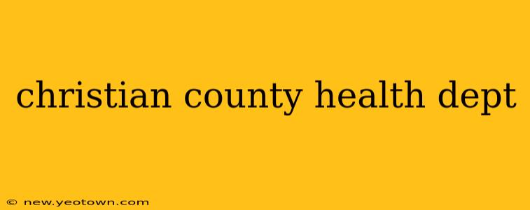 christian county health dept
