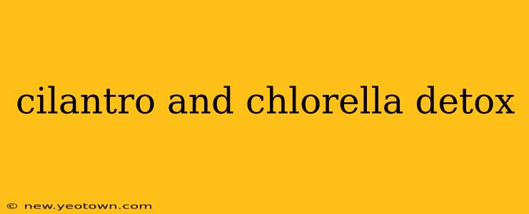 cilantro and chlorella detox