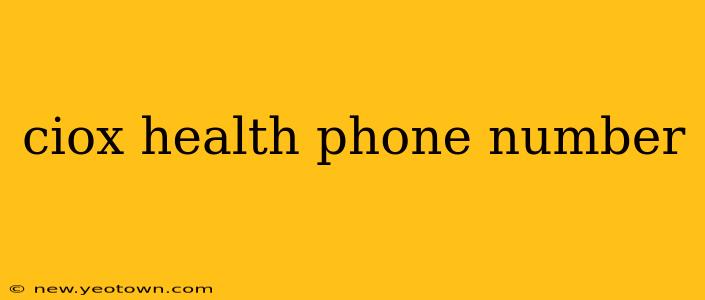 ciox health phone number