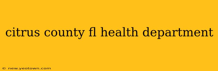 citrus county fl health department