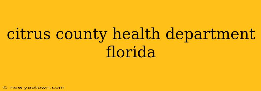 citrus county health department florida