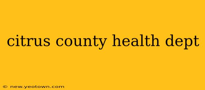 citrus county health dept