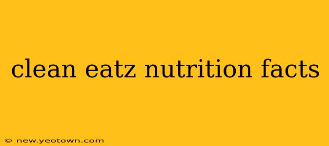 clean eatz nutrition facts