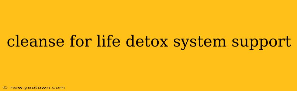 cleanse for life detox system support
