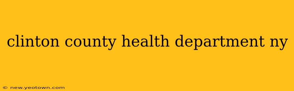 clinton county health department ny