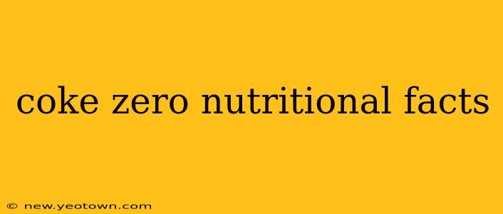 coke zero nutritional facts