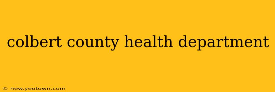 colbert county health department