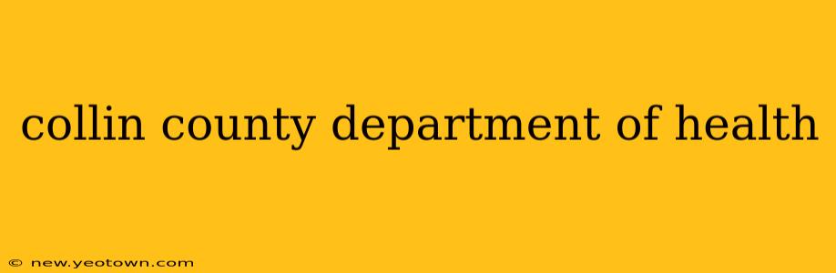 collin county department of health