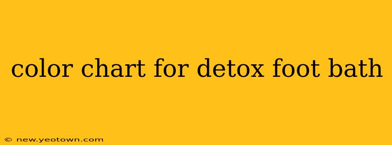 color chart for detox foot bath