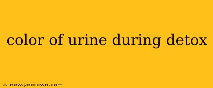 color of urine during detox