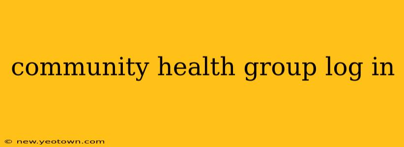 community health group log in