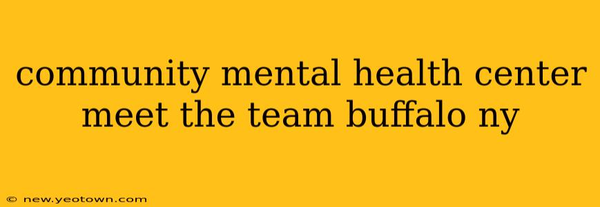 community mental health center meet the team buffalo ny