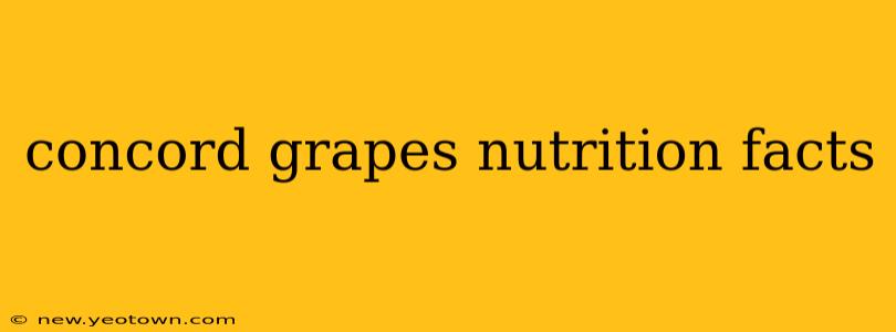 concord grapes nutrition facts