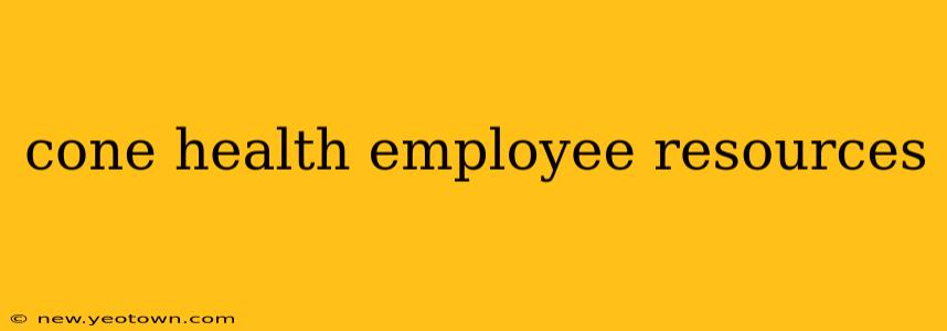 cone health employee resources