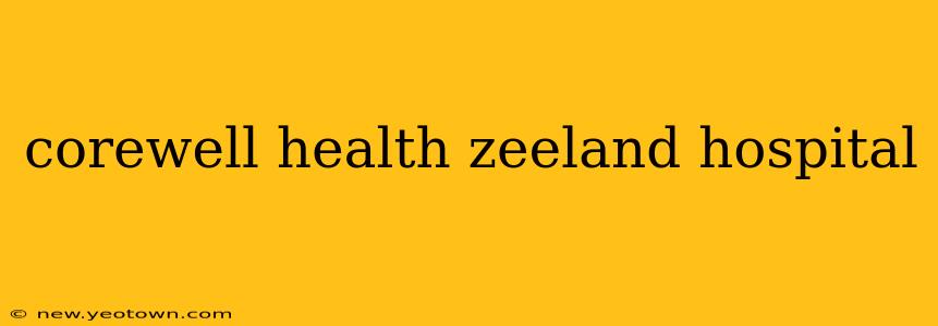 corewell health zeeland hospital