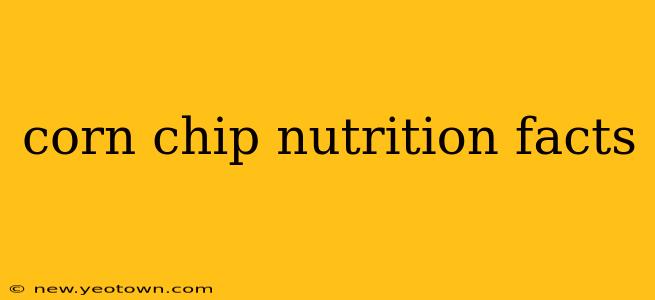 corn chip nutrition facts