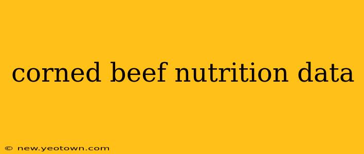 corned beef nutrition data