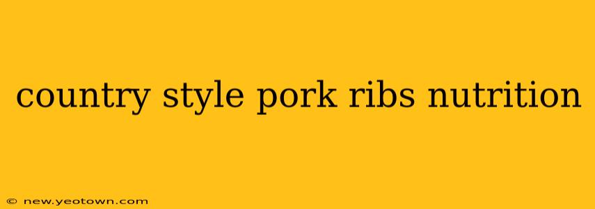 country style pork ribs nutrition