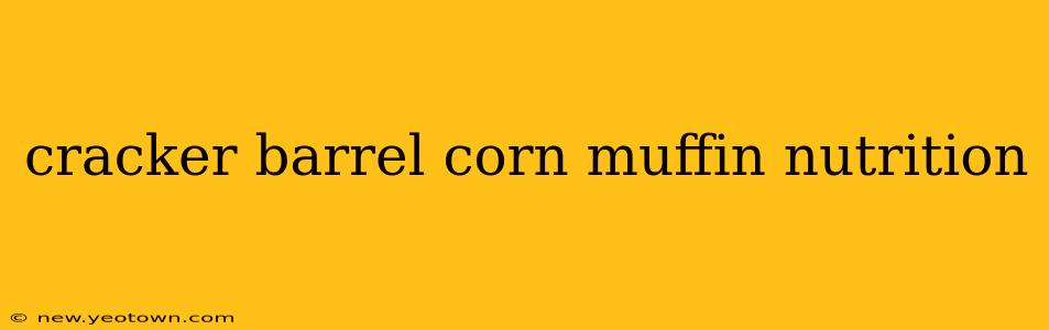 cracker barrel corn muffin nutrition
