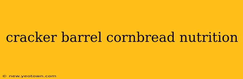 cracker barrel cornbread nutrition