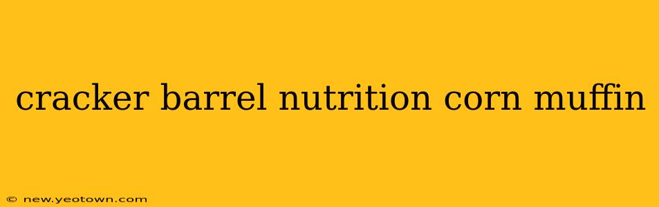 cracker barrel nutrition corn muffin