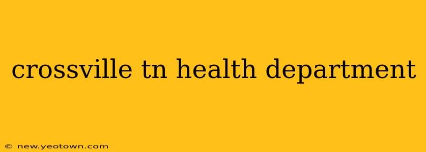 crossville tn health department