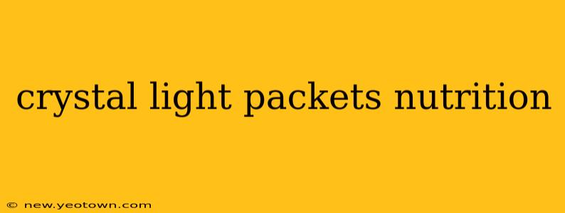 crystal light packets nutrition