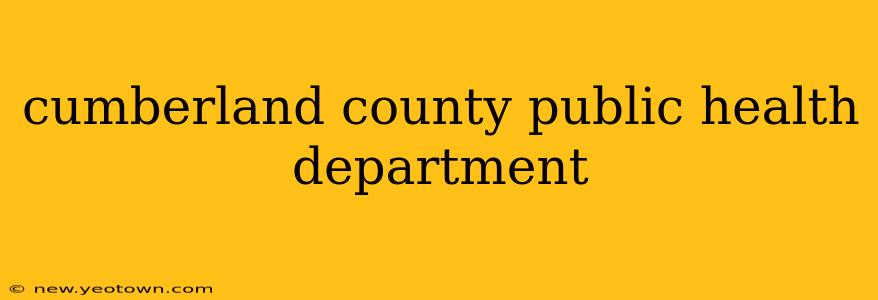 cumberland county public health department
