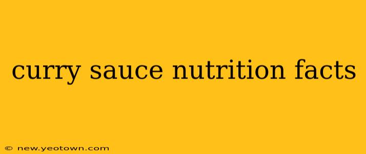 curry sauce nutrition facts