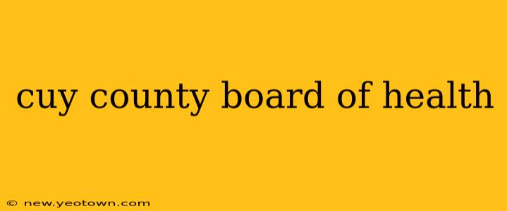 cuy county board of health