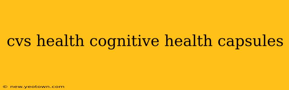 cvs health cognitive health capsules