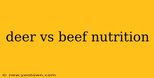 deer vs beef nutrition