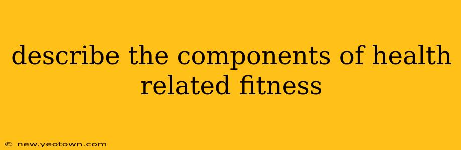 describe the components of health related fitness