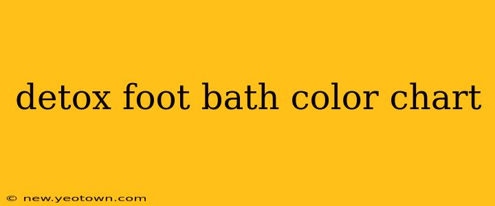 detox foot bath color chart