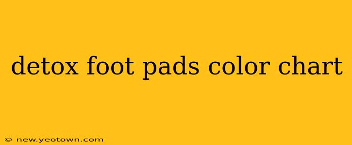 detox foot pads color chart