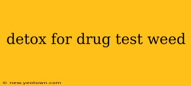 detox for drug test weed