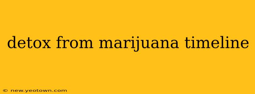 detox from marijuana timeline