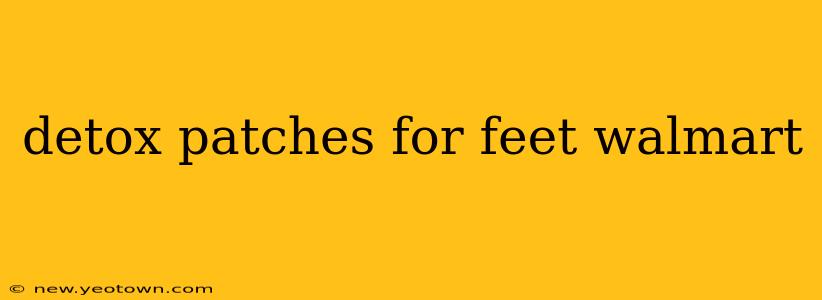 detox patches for feet walmart