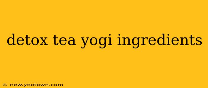 detox tea yogi ingredients