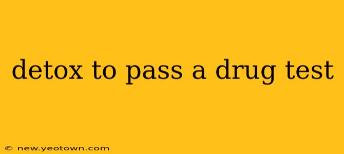 detox to pass a drug test