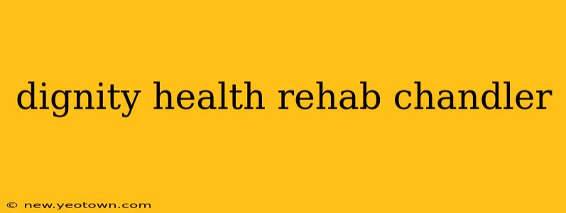 dignity health rehab chandler