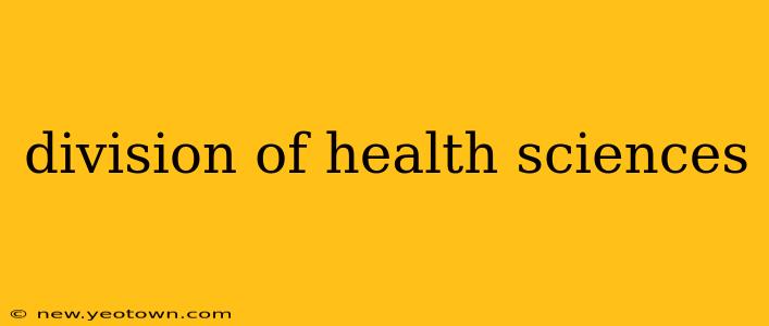 division of health sciences