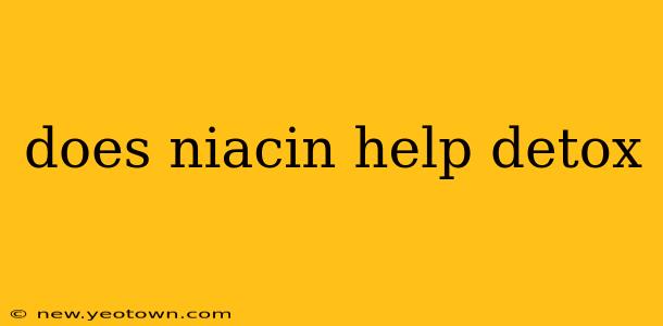 does niacin help detox