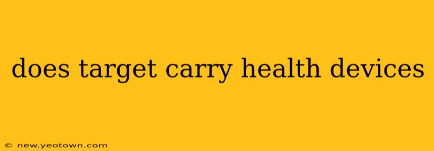 does target carry health devices