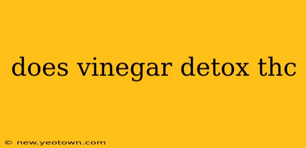 does vinegar detox thc