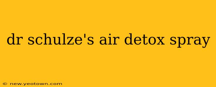 dr schulze's air detox spray