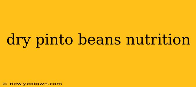 dry pinto beans nutrition